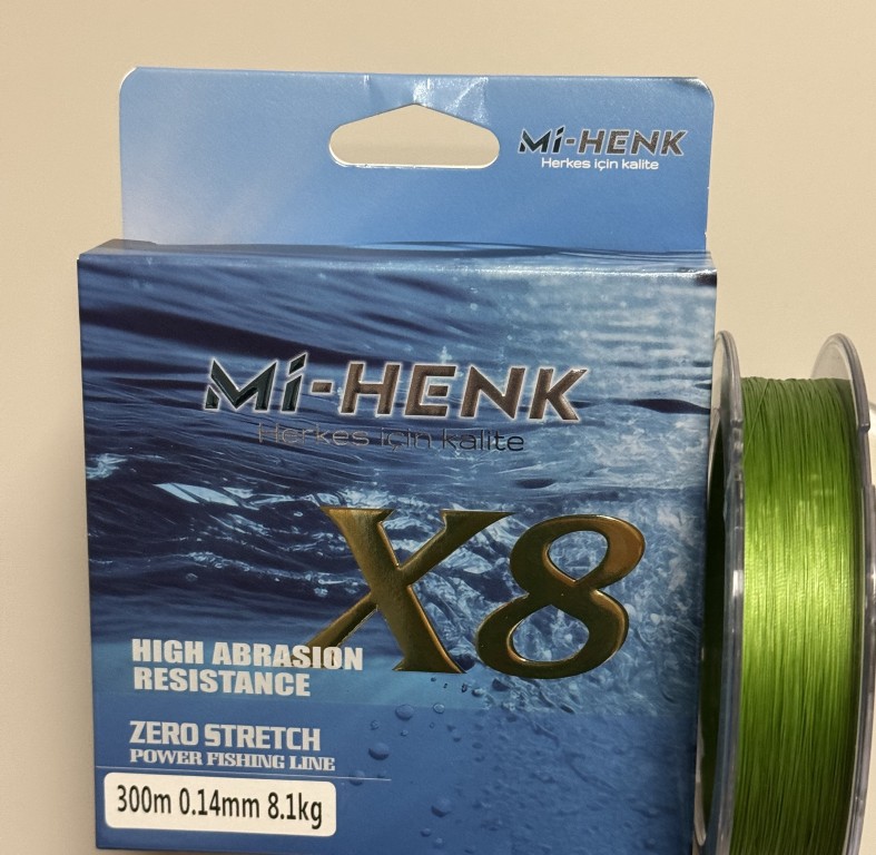 Mi-Henk Yeşil İp Misina (0.14) 300metre